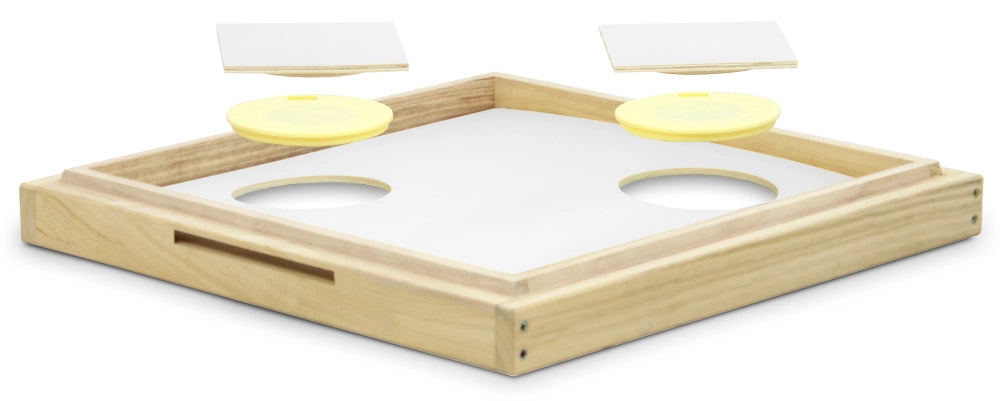 Segeberger Komfort vluchtschot met 2 bijenuitlaten en vliegopening