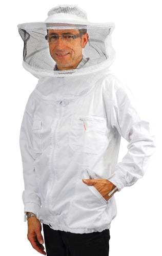 Bieno® Protect beschermjas wit met afneembare kap (XXS t/m XXXL)