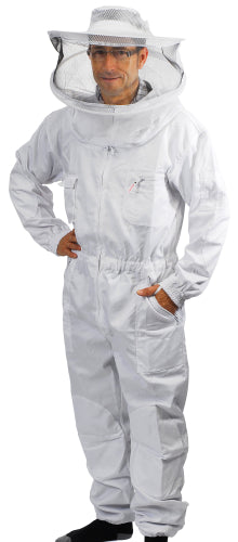 Bieno®Protect beschermpak wit met afneembare kap (XS t/m XXXL)