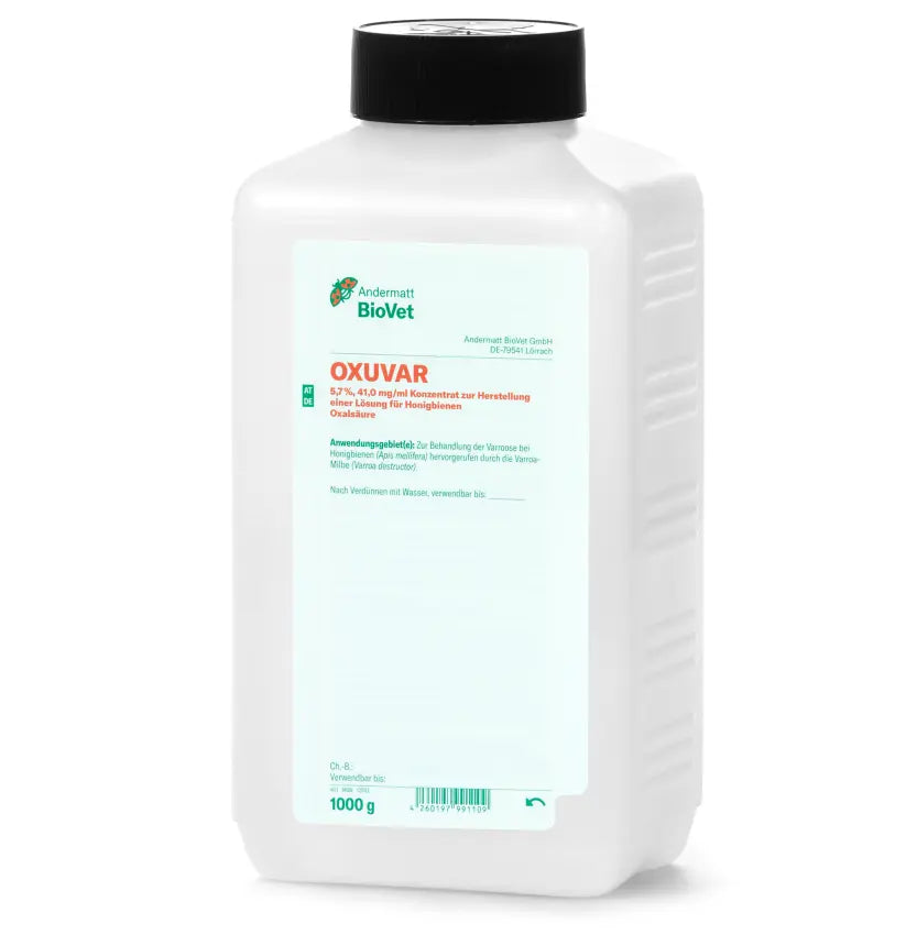 Oxuvar 1000 g 5,7% oxaalzuurdihydraat concentraat tegen varroa