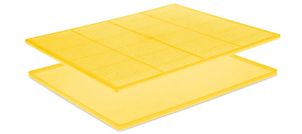 ApiNord® varroa-schaal geel 33,5 x 28,5 cm (diagnosebak met beschermrooster)