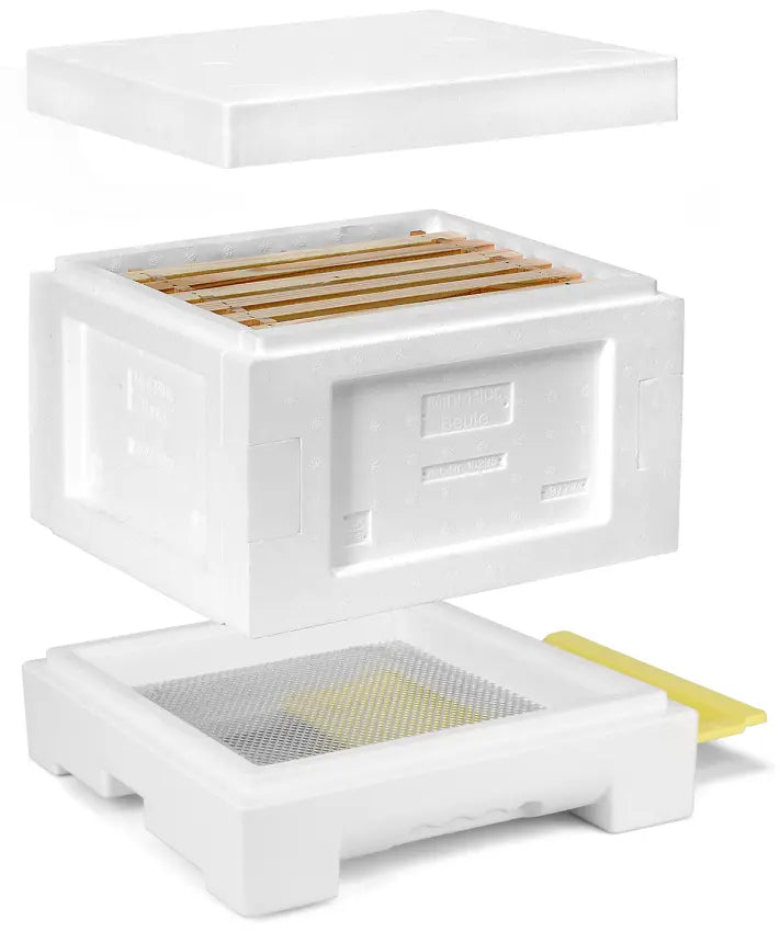 Mini Plus Styropor® kast III met raampjes (wit of grijs)