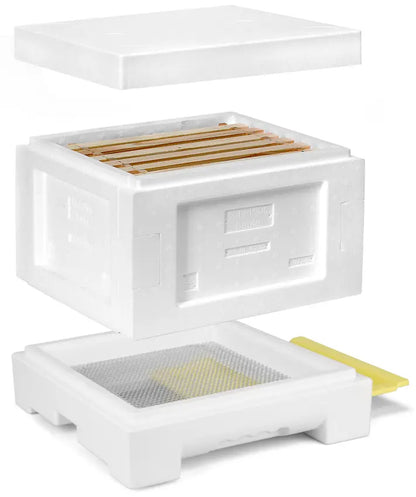 Mini Plus Styropor® kast III met raampjes (wit of grijs)