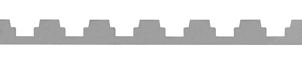 Segeberger Simplex 10-raams afstandstrip RVS 412 mm (SKU 1354) close-up