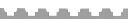 Segeberger Simplex 10-raams afstandstrip RVS 412 mm (SKU 1354) close-up